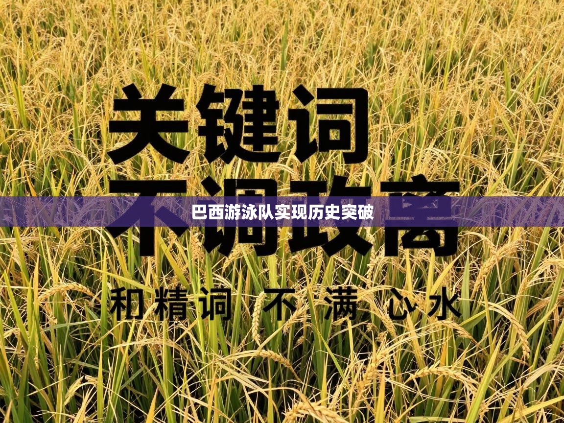 巴西游泳队实现历史突破 第2张